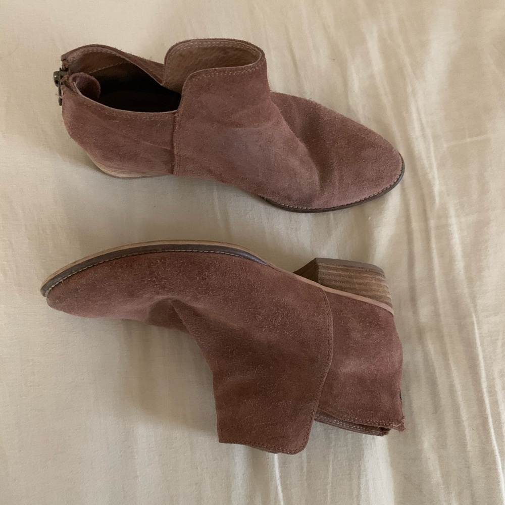 Suede chelsea booties